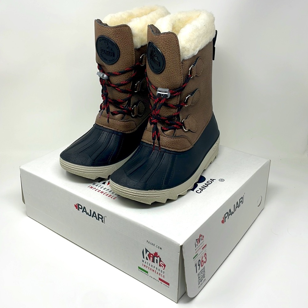 Brand NEW PAJAR Kid's Marcel Waterproof Faux Fur Boots, sizes 4